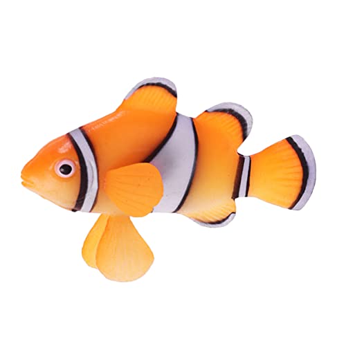 POPETPOP 1stk Aquariendekoration Ornamente Für Aquarien Aquarium Goldfische Aquarienverzierung Wasserspender Für Ameisen Fisch Tank Dekoration Nachahmung Fisch Gummi Clownfisch Zierfische von POPETPOP