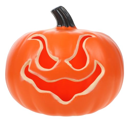 POPETPOP Halloween Deko Kürbis Lampe Orange Beleuchtet Batteriebetrieben Festliche Atmosphäre Tischdeko Indoor Outdoor Partylicht von POPETPOP