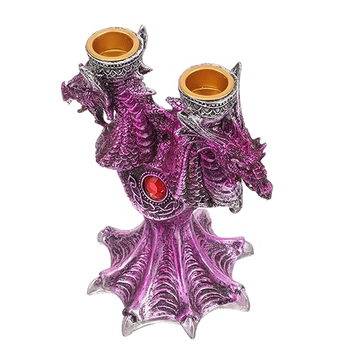 POPETPOP Halloween Drachen Kerzenhalter Gotischer Kerzenständer für Halloween Dekoration Einzigartiger Drachen Candelabra für Partys und Besondere Anlässe von POPETPOP