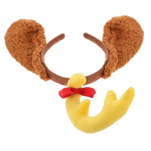 POPETPOP Halloween Hund Stirnband mit Rentier Geweih und Hund Ohren Weiches Stabiles Tierkostüm Zubehör für Große Hunde Bequemes Haarband für Festliche Feiern und Cosplay POPETPOP Halloween Hund Stirnband mit Rentier Geweih und Hund Ohren Weiches Stabiles Tierkostüm Zubehör für Große Hunde Bequemes Haarband für Festliche Feiern und Cosplay von POPETPOP