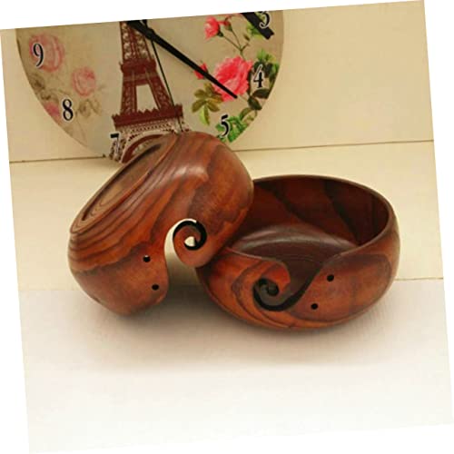 POPETPOP Handgefertigte Holz Garnschale mit Glatter Oberfläche Zufällig Flacher oder Gewölbter Boden Praktischer Wollaufbewahrungskorb für Häkeln und Stricken Verhindert Garnverheddern und POPETPOP Handgefertigte Holz Garnschale mit Glatter Oberfläche Zufällig Flacher oder Gewölbter Boden Praktischer Wollaufbewahrungskorb für Häkeln und Stricken Verhindert Garnverheddern und von POPETPOP