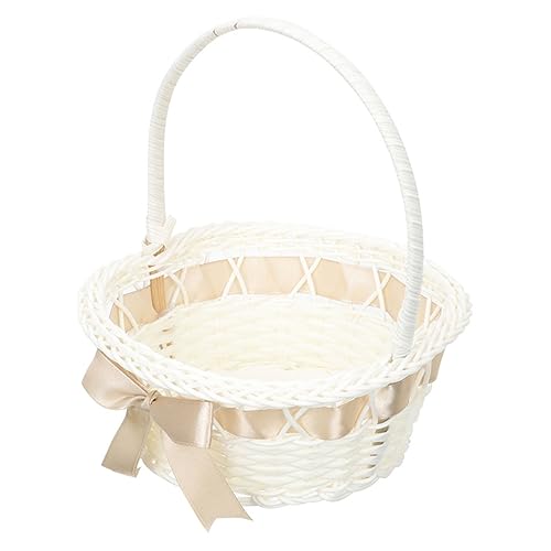 POPETPOP Handgefertigter Geflochtener Blumenkorb mit Griff Rustikales Design Vielseitiger Aufbewahrungs und Geschenkkorb für Hochzeit Obst und Blumen Leicht und Kompakt Wiederverwendbar POPETPOP Handgefertigter Geflochtener Blumenkorb mit Griff Rustikales Design Vielseitiger Aufbewahrungs und Geschenkkorb für Hochzeit Obst und Blumen Leicht und Kompakt Wiederverwendbar von POPETPOP