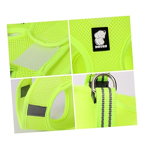 POPETPOP Pet Vest Für Katzen Atmungsaktives Geschirr Mit Zugband Fruchtgrün Leicht Langlebig Und Komfortabel Für Lange Nutzung Für Babykatzen Und Große Katzen von POPETPOP