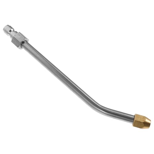 POPETPOP Hochdruckreiniger Verlängerungsrohr Abgewinkelte Sprühlanze aus Rostfreiem Metall Langlebige Power Washer Wand mit Schnellkupplung für Auto Waschen und Vielseitige von POPETPOP