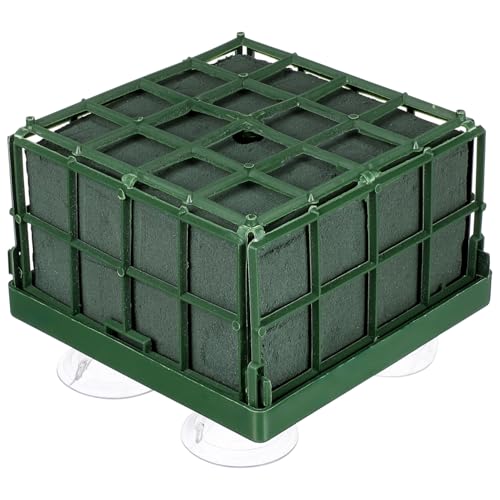 POPETPOP Hochzeitsauto Blumenhalter mit Saugnäpfen Quadratische Blumensockel für Fahrzeugdekoration Stabile Halterung für Brautwagen Vielseitige Hochzeitsdeko Passend für Verschiedene von POPETPOP