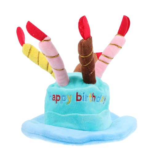 POPETPOP Haustier-geburtstagskuchenhut Hundehut Mit Kuchenkerzen Cosplay-Kopfbedeckung Für Hunde Und Katzen Happy Birthday-Partyhut POPETPOP Haustier-geburtstagskuchenhut Hundehut Mit Kuchenkerzen Cosplay-Kopfbedeckung Für Hunde Und Katzen Happy Birthday-Partyhut von POPETPOP