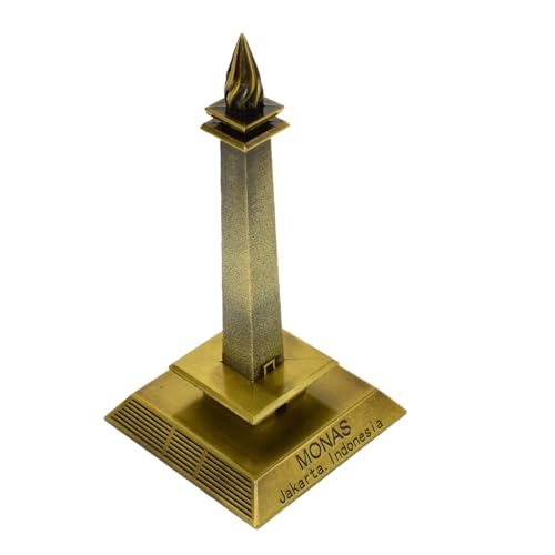 POPETPOP Metall Indonesische Turmstatue Für Wohnkultur Kunstvolles -Souvenir Detailreiche Desktop-Dekoration Antiquität Für Zuhause Und Büro von POPETPOP
