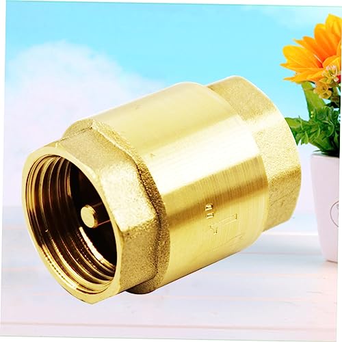 POPETPOP Inline Rückschlagventil Messing Fach Backflow Ventil für Wasser Luft Pumpenanschluss Robust Langlebig von POPETPOP