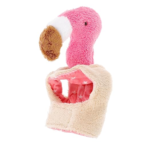POPETPOP Katzenkopfschmuck niedlicher Flamingo-Hut mit Ohren für Katzen und kleine Hunde Halloween Party Kostüm Zubehör Kopfbedeckung von POPETPOP