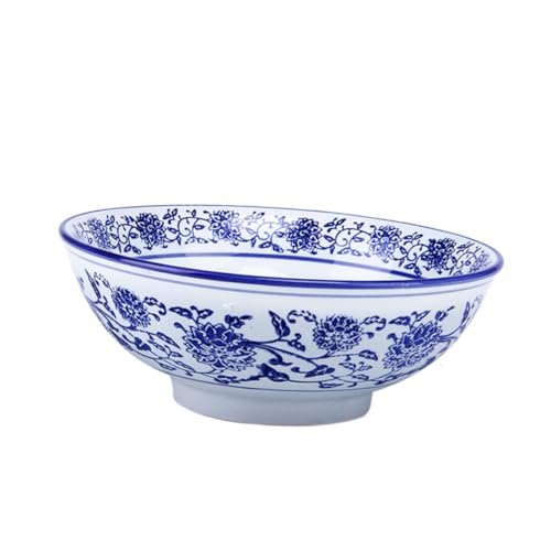 POPETPOP Keramik Ramen Schüssel Retro Design Große Öffnung Spülmaschinenfest Vielseitige Suppenschale für Nudeln Suppe Gemüse Obst POPETPOP Keramik Ramen Schüssel Retro Design Große Öffnung Spülmaschinenfest Vielseitige Suppenschale für Nudeln Suppe Gemüse Obst von POPETPOP