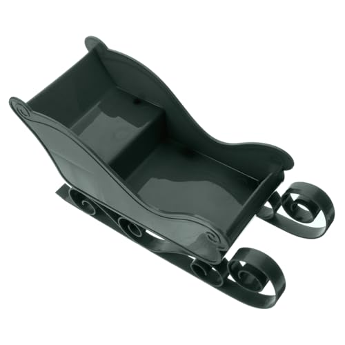 POPETPOP Klassische Weihnachts Schlitten Dekoration aus Langlebigem Miniatur Schlitten Ornament für Weihnachtsbaum und Tisch Tiefgrüner Weihnachtsschlitten als Festliche Deko und von POPETPOP