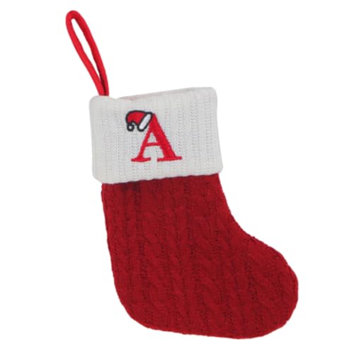 POPETPOP Klassischer Roter Weihnachtsstrumpf zum Aufhängen Gestrickt aus Weicher Wolle Große und Bonbontasche Vielseitige Weihnachtsbaum und Kamin Deko für Zuhause und Geschäft Langlebig POPETPOP Klassischer Roter Weihnachtsstrumpf zum Aufhängen Gestrickt aus Weicher Wolle Große und Bonbontasche Vielseitige Weihnachtsbaum und Kamin Deko für Zuhause und Geschäft Langlebig von POPETPOP