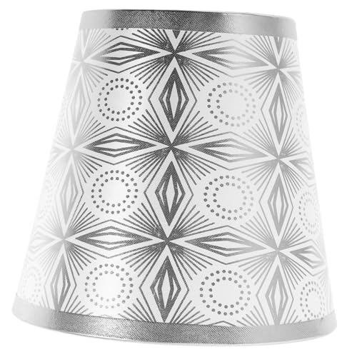 POPETPOP Kleiner Lampenschirm aus Stoff mit Elegantem Retro muster Lampenabdeckung für Tischlampe und Deckenleuchte Geeignet für Wohnzimmer Schlafzimmer Büro und Hotelräume von POPETPOP