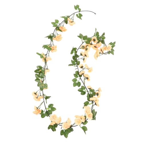 POPETPOP Künstliche Rosenranke Gefälschte Blumengirlande Blumen- Falsche Blumengirlande Rosenblütenreben Rosengirlande Zur Hochzeit Drinnen Gefälschte Reben Realistisch Led Seidentuch POPETPOP Künstliche Rosenranke Gefälschte Blumengirlande Blumen- Falsche Blumengirlande Rosenblütenreben Rosengirlande Zur Hochzeit Drinnen Gefälschte Reben Realistisch Led Seidentuch von POPETPOP