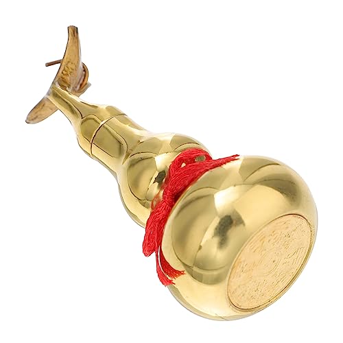 POPETPOP Kupferkunst Deko Kupfer Kürbis Figur Desktop Ornament Handgefertigt Langlebig Verarbeitung Kompakte Feng Shui Glücksbringer für Büro Regal von POPETPOP