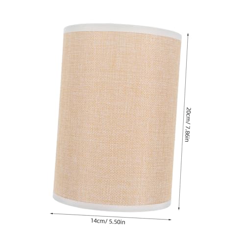 POPETPOP Lampenschirm Ersatz Natur Leinen Stoff Lampenschirm für Wandlampe Stehlampe Tischlampe Warmes Licht Einfache Montage Wohnzimmer Schlafzimmer von POPETPOP