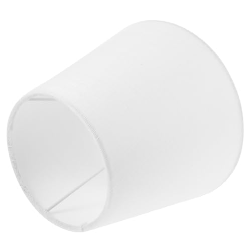 POPETPOP Lampenschirm Ersatz Weißer Lampenschirm für Tischlampe Schlafzimmer Wohnzimmer Hotel Beleuchtung Leichter Moderner Lampenbezug mit Einfachem Design Passend für Indoor Light Cover von POPETPOP