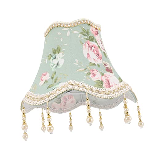 POPETPOP Lampenschirm für Tischlampe Romantischer Abnehmbarer Stoff Lampenschirm mit Floralen Mustern Hellgrün für Wohnzimmer Schlafzimmer und Büro für Gemütliche POPETPOP Lampenschirm für Tischlampe Romantischer Abnehmbarer Stoff Lampenschirm mit Floralen Mustern Hellgrün für Wohnzimmer Schlafzimmer und Büro für Gemütliche von POPETPOP