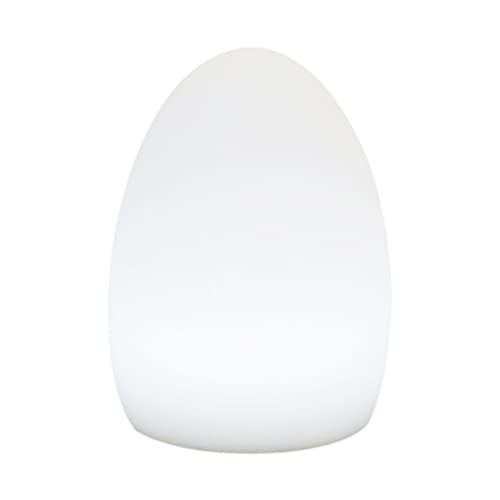 POPETPOP LED Nachtlicht Eiförmige Tischlampe USB Wiederaufladbar 10x15cm Farbwechselnde Dimmbar für Schlafzimmer und Wohnzimmer von POPETPOP