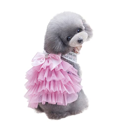 POPETPOP Mädchenkleidung Outfits Für Mädchen Prinzessinnenkleider Für Mädchen Prinzessinnenkleid Für Mädchen Hundekleider Für Kleine Hunde Sommerkleid Japanisch Und Koreanisch Haustier Hund von POPETPOP