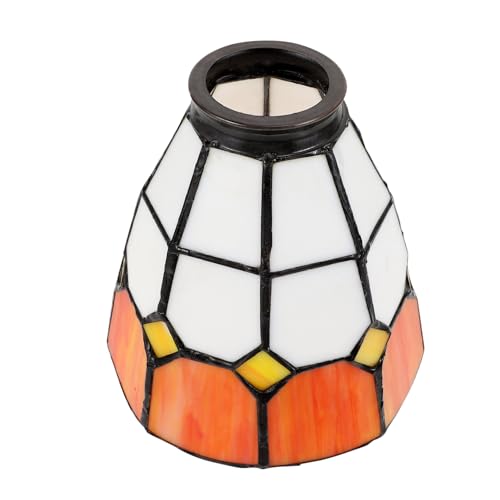 POPETPOP Mediterran Orange weiß Lampenschirm Deckenleuchte Abdeckung Fassung Zubehör Dekorativer Lampenschirm Für Wohnzimmer Schlafzimmer Beleuchtung von POPETPOP