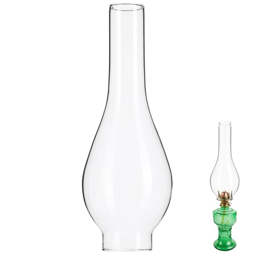 POPETPOP Öllampe Glaszylinder Petroschirm Ersatzschirm Lampenglas Ersatzglas Lampenabdeckung für Kerosinlampe Kerosin Lampe Wandlampe Petroleumlampe Tischlampe Wohnkultur von POPETPOP