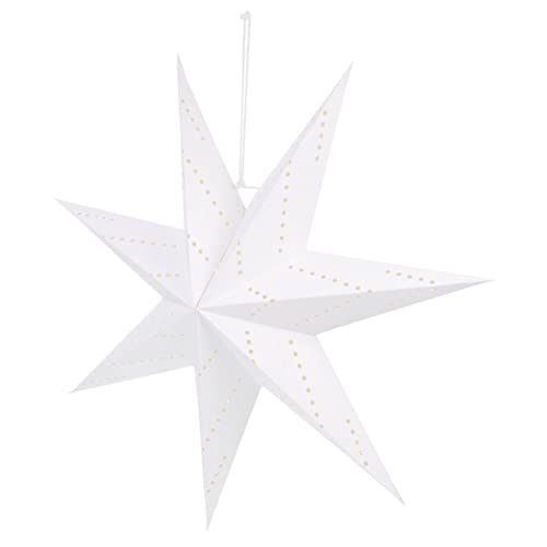 POPETPOP Papierstern Lampenschirm Faltbar Siebenstrahliger Laternen Lampenschirm Sicherer Leichter Papier für Weihnachtsdeko Partybeleuchtung Vielseitige Stern Dekoration POPETPOP Papierstern Lampenschirm Faltbar Siebenstrahliger Laternen Lampenschirm Sicherer Leichter Papier für Weihnachtsdeko Partybeleuchtung Vielseitige Stern Dekoration von POPETPOP