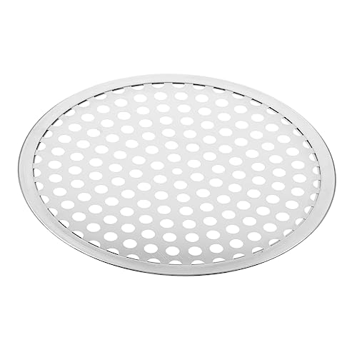 POPETPOP Perforierte Pizzapfanne Runde Backform mit Löchern für Gleichmäßiges Backen für Pizza und Flammkuchen Leicht zu Reinigen für Gewerbegebrauch von POPETPOP