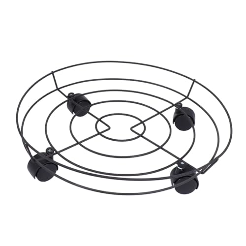 POPETPOP Pflanzenroller aus Robustem mit Pulley System Mobiler Blumentopfständer Wetterfester Pflanzenhalter für Garten Balkon Terrasse und Indoor Einsatz von POPETPOP