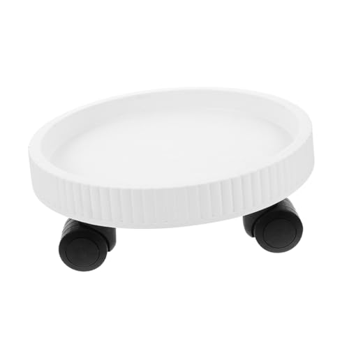 POPETPOP Pflanzenwagen mit Robuster Blumentopfständer für und Außenbereich Höhenverstellbarer Pflanzenteller für Schwere Töpfe Praktischer und Stilvoller Pflanzenroller für Zuhause von POPETPOP