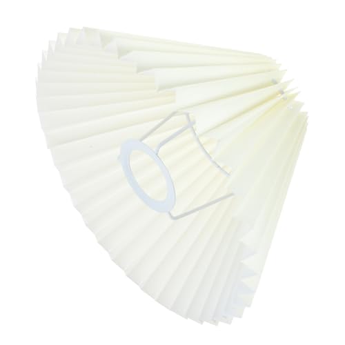 POPETPOP Plissee Lampenschirm Stoff Design Robuste Eisenhalterung Vielseitig Für Wohnzimmer Schlafzimmer Bar Deckenlampen von POPETPOP