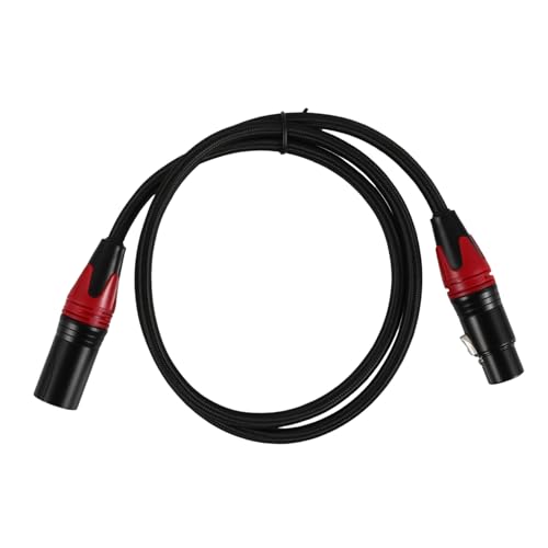 POPETPOP Professionelles Xlr Mikrofonkabel Polig mit Robustem Verzweigtem Kupferkabel und Zinklegierungsschale Kompatibel für Live Sound Lautsprechersysteme und Studio Audioequipment von POPETPOP