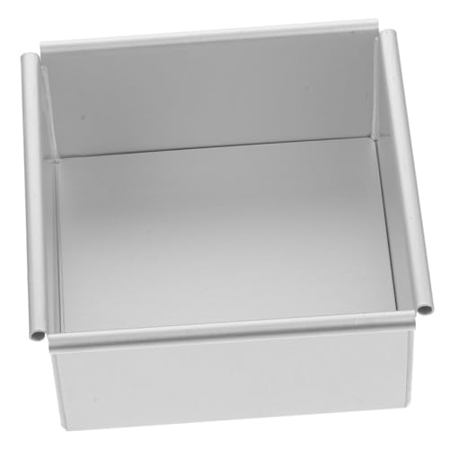 POPETPOP Quadratische Kuchenform aus Eloxiertem Aluminium mit Abnehmbarem Boden Antihaftbeschichtet Backform für Ofen und Mikrowellenbacken Gleichmäßige Wärmeverteilung Bpa Frei von POPETPOP