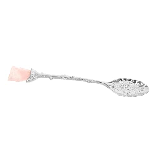 POPETPOP Retro-Löffel Dekorative Löffel einzigartige Löffel Teelöffel für losen Tee Kaffeelöffel für Kaffeebar Vintage-Geschirr Vintage Spoons Retro-Besteck Legierung Silver von POPETPOP
