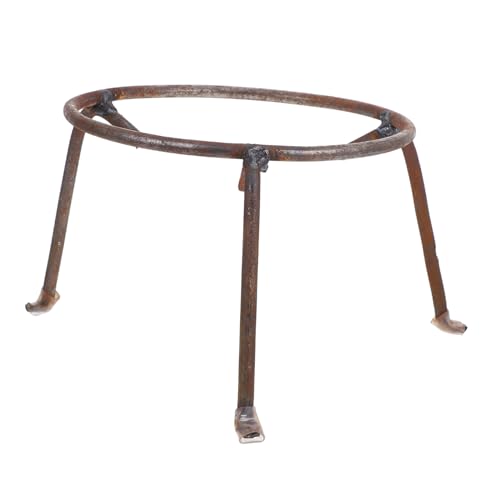 POPETPOP Robuster Rebar Topfständer Dreibein Herdgestell für Camping Outdoor Wokhalterung Hitzebeständig Langlebig für Grill Picknick Wandern von POPETPOP
