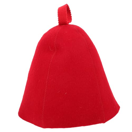POPETPOP Saunahut capillus Cap saunakappe bademützen saunerzubehör saunauhr Sonnenschutzhüte Haarloser Hut Sauna-Kopfstütze duschhaube Duschhut für Damen Haushaltsfilzhut gefühlt rot POPETPOP Saunahut capillus Cap saunakappe bademützen saunerzubehör saunauhr Sonnenschutzhüte Haarloser Hut Sauna-Kopfstütze duschhaube Duschhut für Damen Haushaltsfilzhut gefühlt rot von POPETPOP