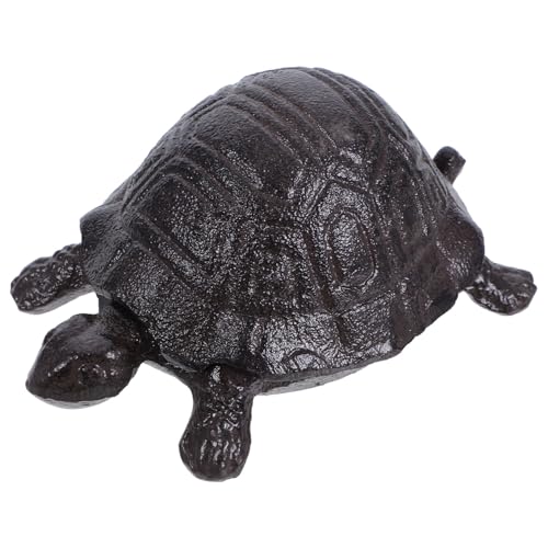 POPETPOP Schlüsselversteck Aus Gusseisen Mit Schildkröte Für Außenbereich Gartendekoration Verstecken Sie Einen Schlüsselhalter Für Schlüssel Schmuck Und Kleine Gegenstände von POPETPOP