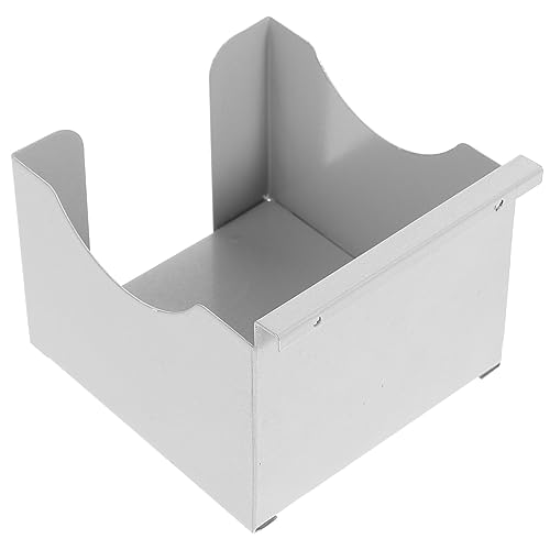 POPETPOP Schreibtisch Notizblockhalter aus Multifunktionaler Serviettenorganizer Eleganter Bürobedarf für Notizen Visitenkarten und Stifte Silberfarben Robust von POPETPOP