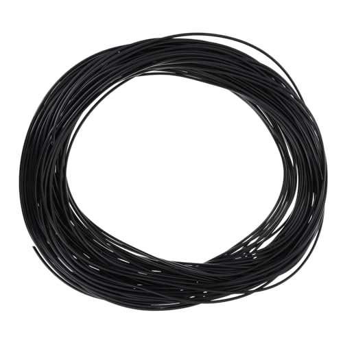 POPETPOP Schwarzes PE Hohlrattan Flechtmaterial für Möbelreparatur DIY Handgefertigtes Geflecht für Stuhl Tisch Korb und Gartenmöbel Langlebiges Kunststoffgewebe für Polyrattan Ersatzteile von POPETPOP