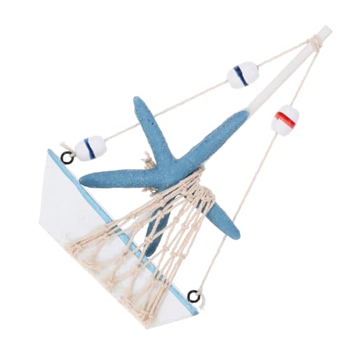 POPETPOP Segelmodell Seemerkonte Stranddekorationen Blau nautisch Holzsegelbootmodell Dekoration für EIN Segelboot zu Hause Segelschiffmodell Wohnaccessoires Segelbootfigur aus Holz POPETPOP Segelmodell Seemerkonte Stranddekorationen Blau nautisch Holzsegelbootmodell Dekoration für EIN Segelboot zu Hause Segelschiffmodell Wohnaccessoires Segelbootfigur aus Holz von POPETPOP