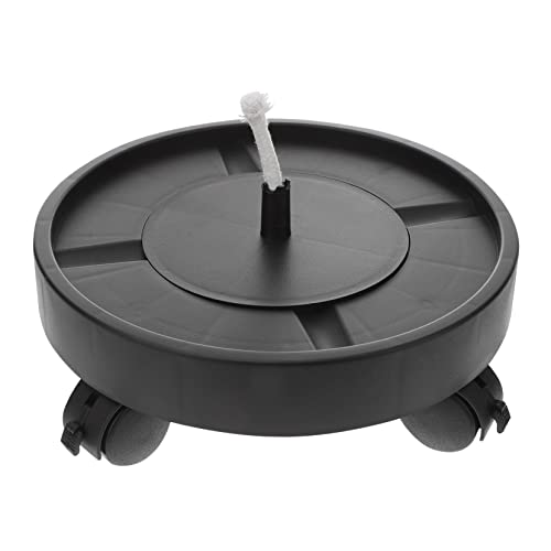 POPETPOP Selbstabsorbierende Basis bewegliches Blumentopftablett Blumentopfer Pflanzgefäß mit Rädern Blumentöpfe mit Rädern Pflanzschale Pflanzwagen Pflanzräder Plastik Schwarz von POPETPOP
