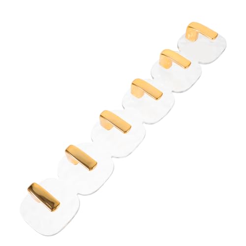 POPETPOP Selbstklebender Wandhaken Gold Robuster Klebehaken ohne Bohren Hitze Kältebeständig Multifunktional für Küche Bad Schlafzimmer Platzsparender Handtuch Kleiderhalter von POPETPOP