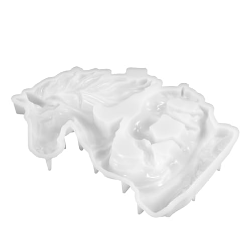 POPETPOP Silikonform Pferdefigur DIY Epoxidharz Gießform für Tischdekoration Handwerksform mit Hoher Elastizität und Reißfestigkeit Wiederverwendbar Antihaftend Einfach zu Entformen von POPETPOP