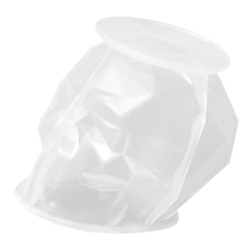 POPETPOP Silikonform für Resin und Kerzen DIY Geometrische Schädelkopf Form Langlebig Leicht Vielseitig für Aromatherapie Seife Fondant Epoxidharz Gießform von POPETPOP