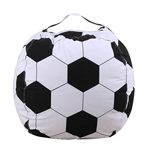 POPETPOP Sitzsack Fußball Aufbewahrungstasche mit Reißverschluss für Kuscheltiere Sitzsack Stuhl Multifunktional Platzsparend für Lesen und Entspannen POPETPOP Sitzsack Fußball Aufbewahrungstasche mit Reißverschluss für Kuscheltiere Sitzsack Stuhl Multifunktional Platzsparend für Lesen und Entspannen von POPETPOP