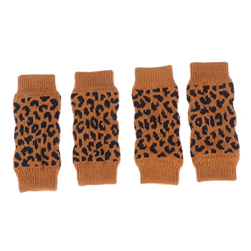 POPETPOP 4 Stück Hundestrümpfe – Haustiersocken Mit Leopardenmuster – Warm Und Bequem Für Kalte Tage – Leicht Zu Waschen – Perfektes Für POPETPOP 4 Stück Hundestrümpfe – Haustiersocken Mit Leopardenmuster – Warm Und Bequem Für Kalte Tage – Leicht Zu Waschen – Perfektes Für von POPETPOP