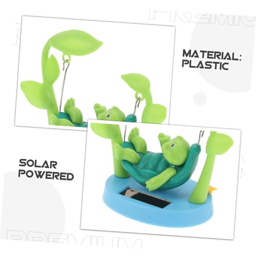 POPETPOP Solar Betriebene Schildkrötenfigur Auto Armaturenbrett Ornament Schwingender Kopf Innenraum Dekoration Lustiges Maskottchen für Erwachsene von POPETPOP