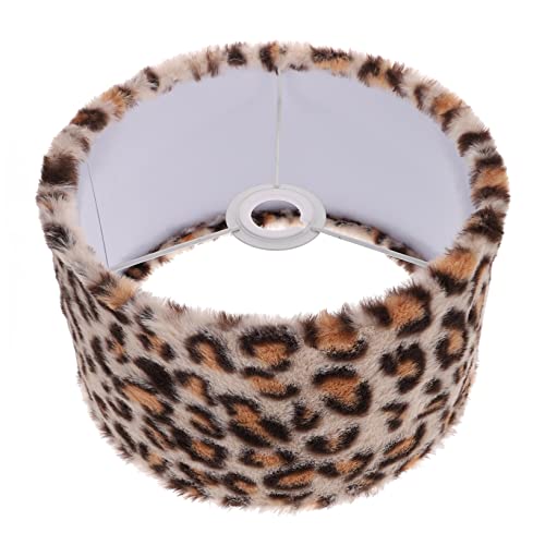 POPETPOP Tiermusterlampenschirm tischlampe the desk lamp bodenleuchten Deckenlampe schreibtischlicht Schatten klein Plüsch Mini-Lampenschirm Lampenschirmabdeckung Schmiedeeisen Leopard von POPETPOP
