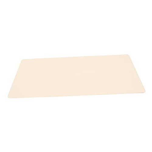 POPETPOP Tischdecke im Freien tailliert Falten Picknicktischmatte groß Lebensmittelmatte Rosa Ölbeständige Picknickmatte Tischset im einfachen Stil PU-Leder Beige von POPETPOP