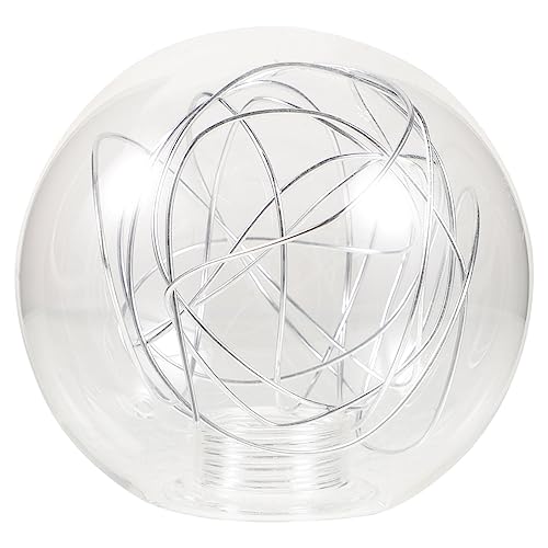 POPETPOP Transparenter Glasschirm für Pendelleuchte Aluminiumdraht design Langlebiger Lampenschirm Ersatz für Moderne Hängelampen Minimalistischer Stil Passend für Fassungen POPETPOP Transparenter Glasschirm für Pendelleuchte Aluminiumdraht design Langlebiger Lampenschirm Ersatz für Moderne Hängelampen Minimalistischer Stil Passend für Fassungen von POPETPOP